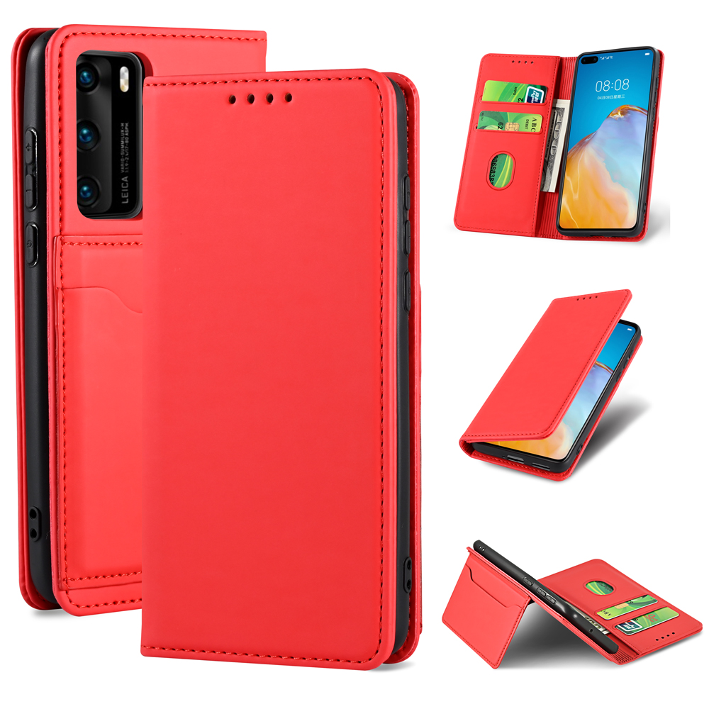 Bakeey-for-Huawei-P40-Case-Business-Flip-Magnetic-with-Multi-Card-Slots-Wallet-Shockproof-PU-Leather-1763635-7