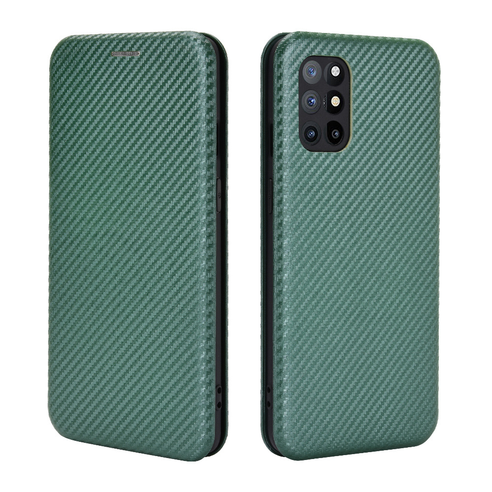 Bakeey-for-OnePlus-8T-Case-Carbon-Fiber-Pattern-Magnetic-Flip-with-Multi-Card-Slots-Wallet-Stand-PU--1772168-14