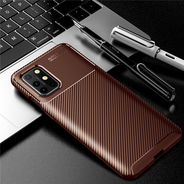 Bakeey-for-OnePlus-8T-Case-Luxury-Carbon-Fiber-Pattern-Shockproof-Silicone-Protective-Case-1773800-8
