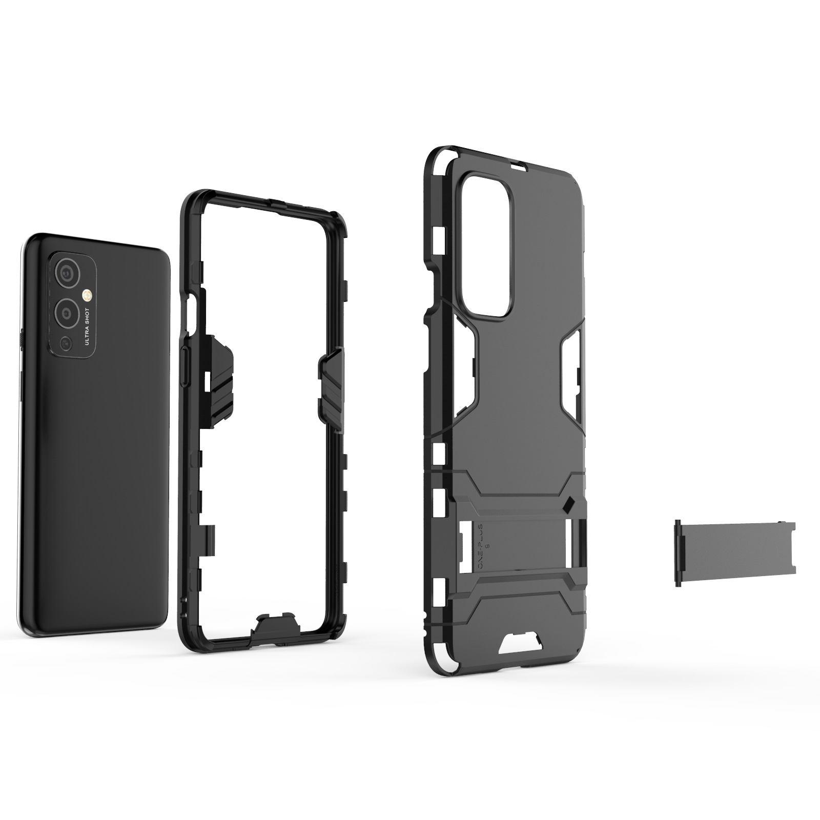 Bakeey-for-OnePlus-9-Case-Armor-with-Bracket-Shockproof-PC-Protective-Case-Back-Cover-1846150-3
