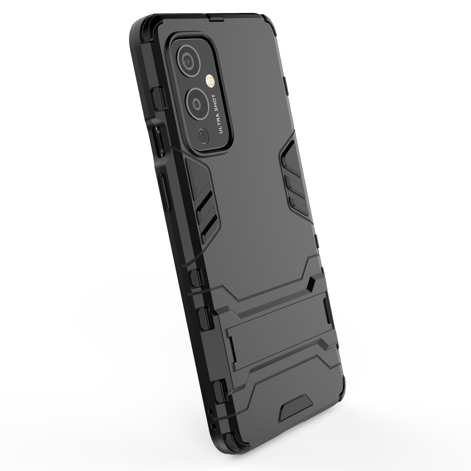 Bakeey-for-OnePlus-9-Case-Armor-with-Bracket-Shockproof-PC-Protective-Case-Back-Cover-1846150-4