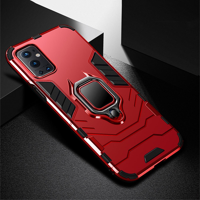 Bakeey-for-OnePlus-9-Pro-Case-Armor-Shockproof-Magnetic-with-360deg-Rotation-Finger-Ring-Holder-Stan-1846302-7