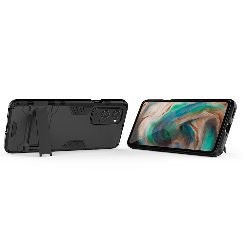 Bakeey-for-OnePlus-9-Pro-Case-Armor-with-Bracket-Shockproof-PC-Protective-Case-Back-Cover-1846284-6