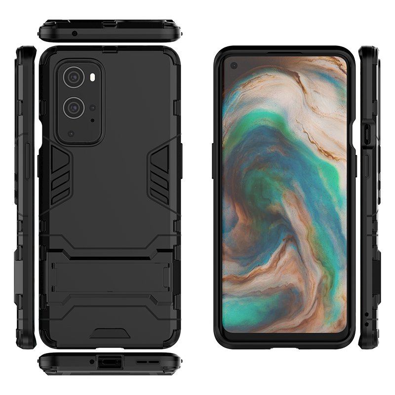 Bakeey-for-OnePlus-9-Pro-Case-Armor-with-Bracket-Shockproof-PC-Protective-Case-Back-Cover-1846284-8