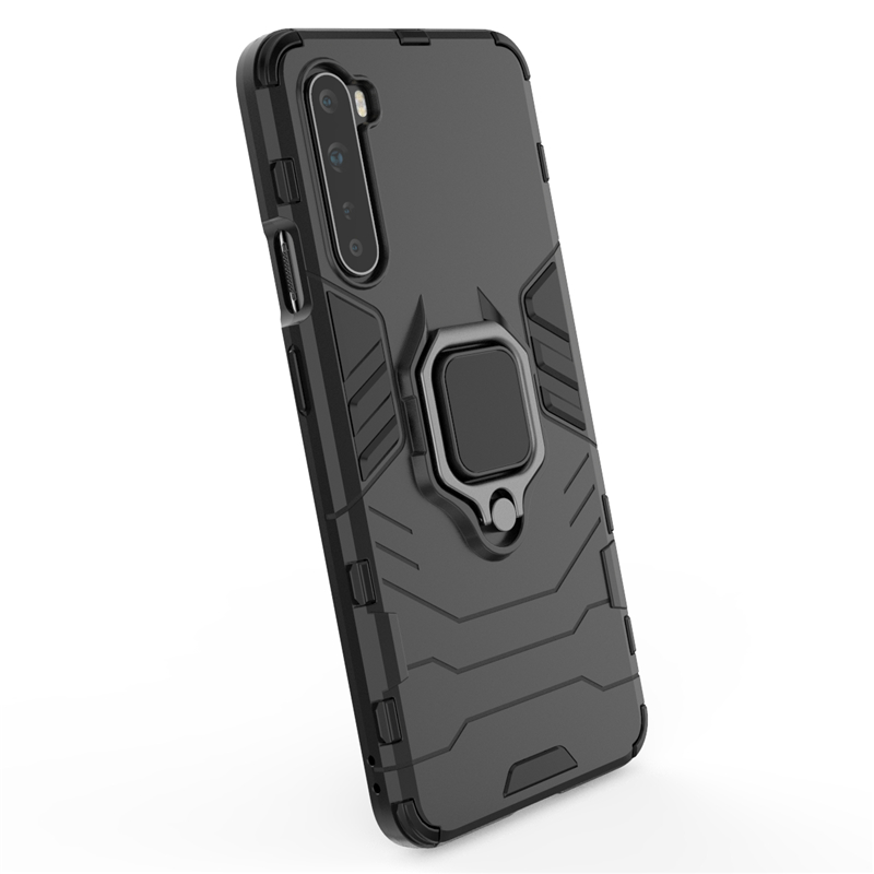 Bakeey-for-OnePlus-Nord-Armor-Shockproof-Magnetic-with-360-Rotation-Finger-Ring-Holder-Stand-PC-Prot-1771818-6