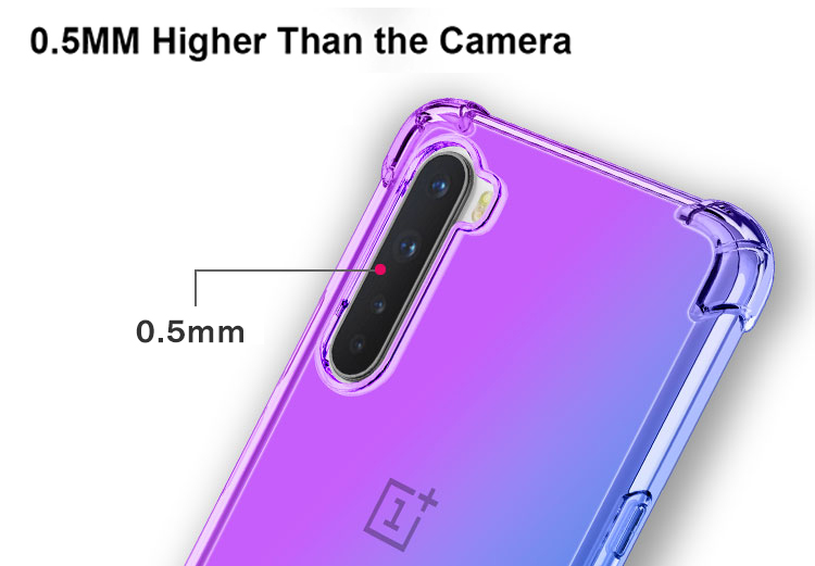 Bakeey-for-OnePlus-Nord-Case-Gradient-Color-with-Four-Corner-Airbags-Shockproof-Translucent-Soft-TPU-1736952-6