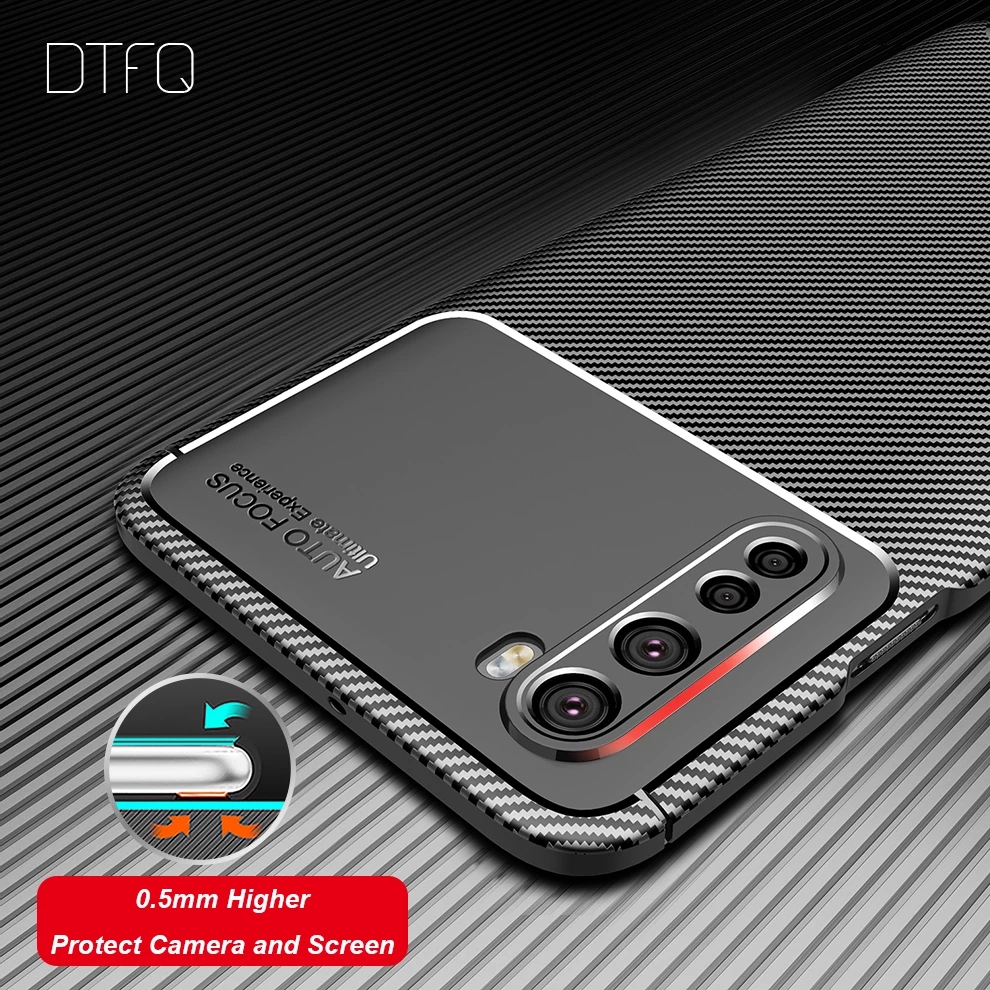 Bakeey-for-OnePlus-Nord-Case-Luxury-Carbon-Fiber-Pattern-with-Lens-Protector-Shockproof-Silicone-Pro-1768209-3