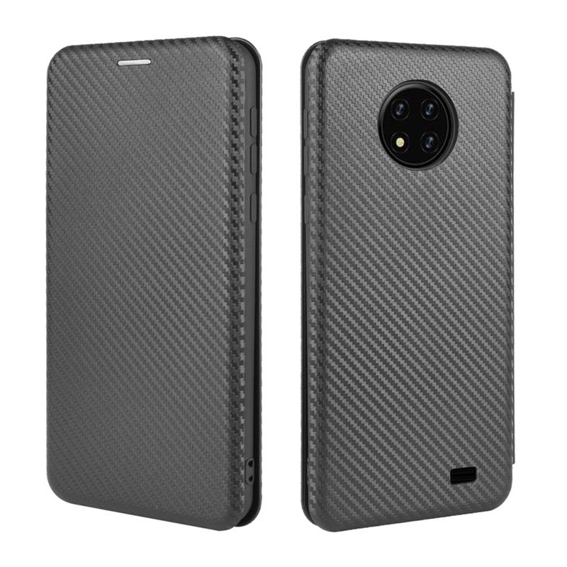 Bakeey-for-Oukitel-C19-Case-Carbon-Fiber-Pattern-Flip-with-Card-Slot-Stand-PU-Leather-Shockproof-Ful-1776711-8