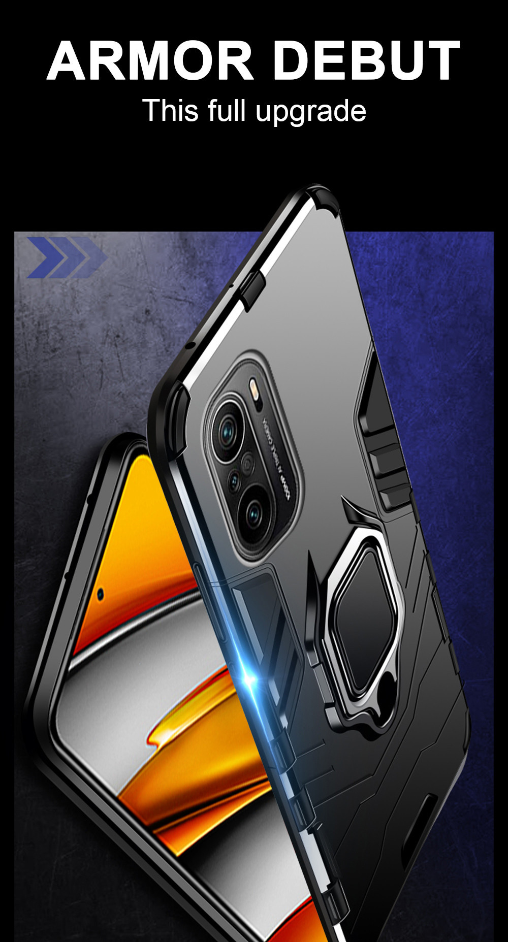 Bakeey-for-POCO-F3-Global-Version-Case-Armor-Shockproof-Magnetic-with-360deg-Rotation-Finger-Ring-Ho-1844973-1