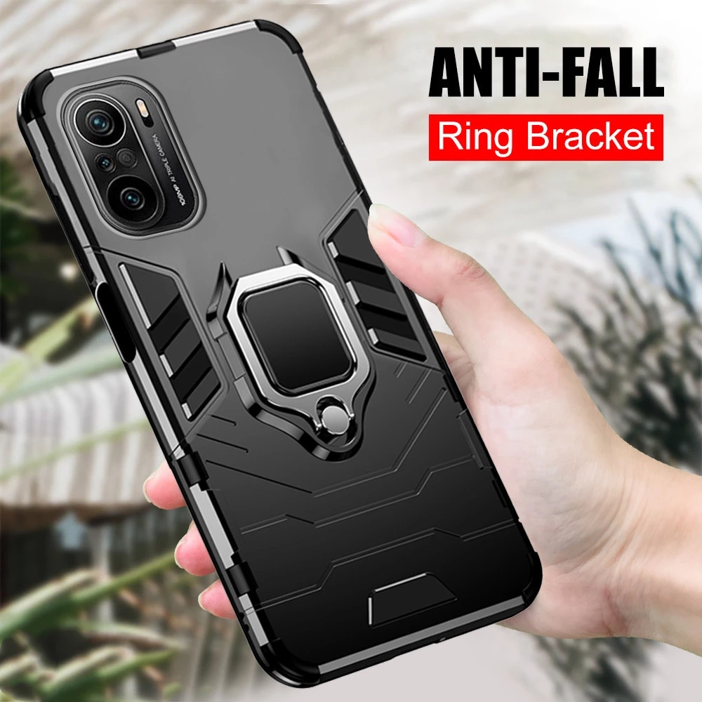 Bakeey-for-POCO-F3-Global-Version-Case-Armor-Shockproof-Magnetic-with-360deg-Rotation-Finger-Ring-Ho-1844973-11