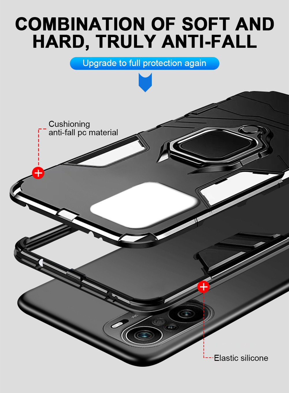 Bakeey-for-POCO-F3-Global-Version-Case-Armor-Shockproof-Magnetic-with-360deg-Rotation-Finger-Ring-Ho-1844973-4