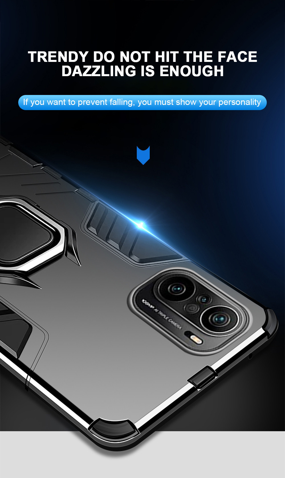 Bakeey-for-POCO-F3-Global-Version-Case-Armor-Shockproof-Magnetic-with-360deg-Rotation-Finger-Ring-Ho-1844973-9