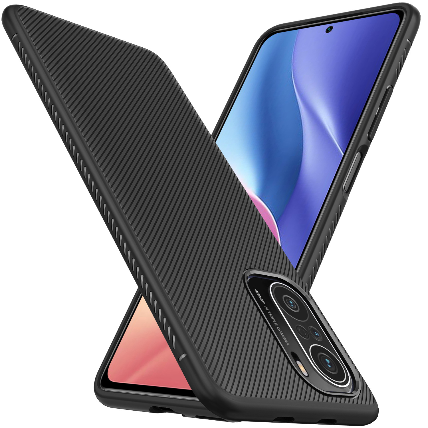 Bakeey-for-POCO-F3-Global-Version-Case-Carbon-Fiber-Texture-Slim-Soft-Silicone-Shockproof-Protective-1844941-6