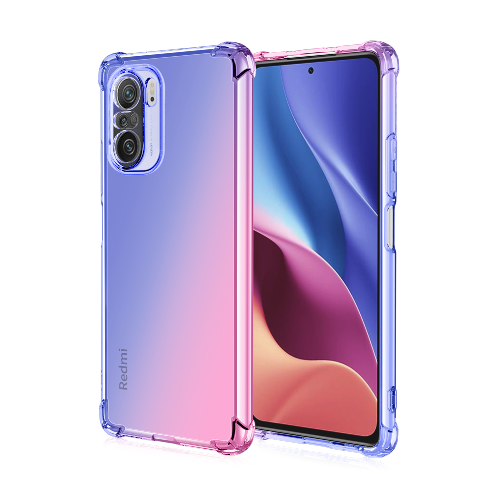 Bakeey-for-POCO-F3-Global-Version-Case-Gradient-Color-with-Four-Corner-Airbag-Shockproof-Translucent-1860791-3