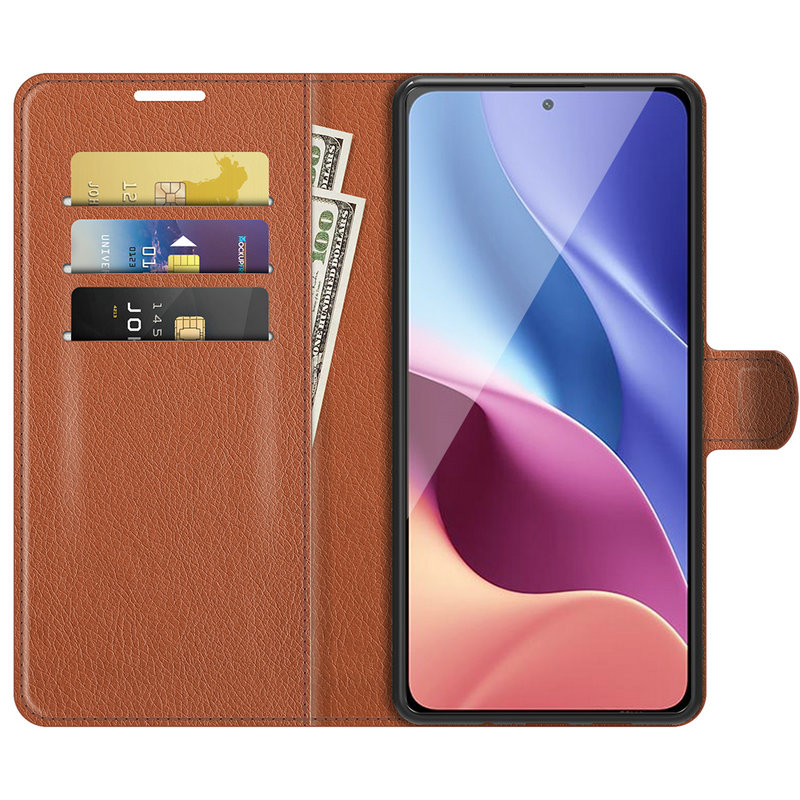 Bakeey-for-POCO-F3-Global-Version-Case-Litchi-Pattern-Flip-Shockproof-PU-Leather-Full-Body-Protectiv-1847289-2