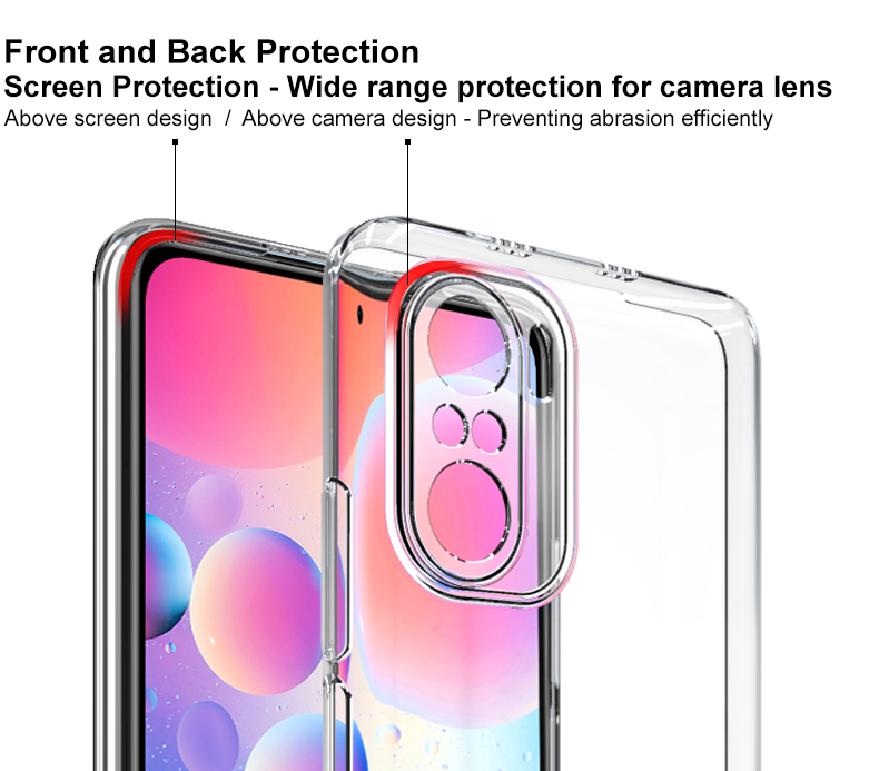 Bakeey-for-POCO-F3-Global-Version-Protective-Case-Crystal-Transparent-Shockproof-Non-Yellow-with-Len-1844861-5