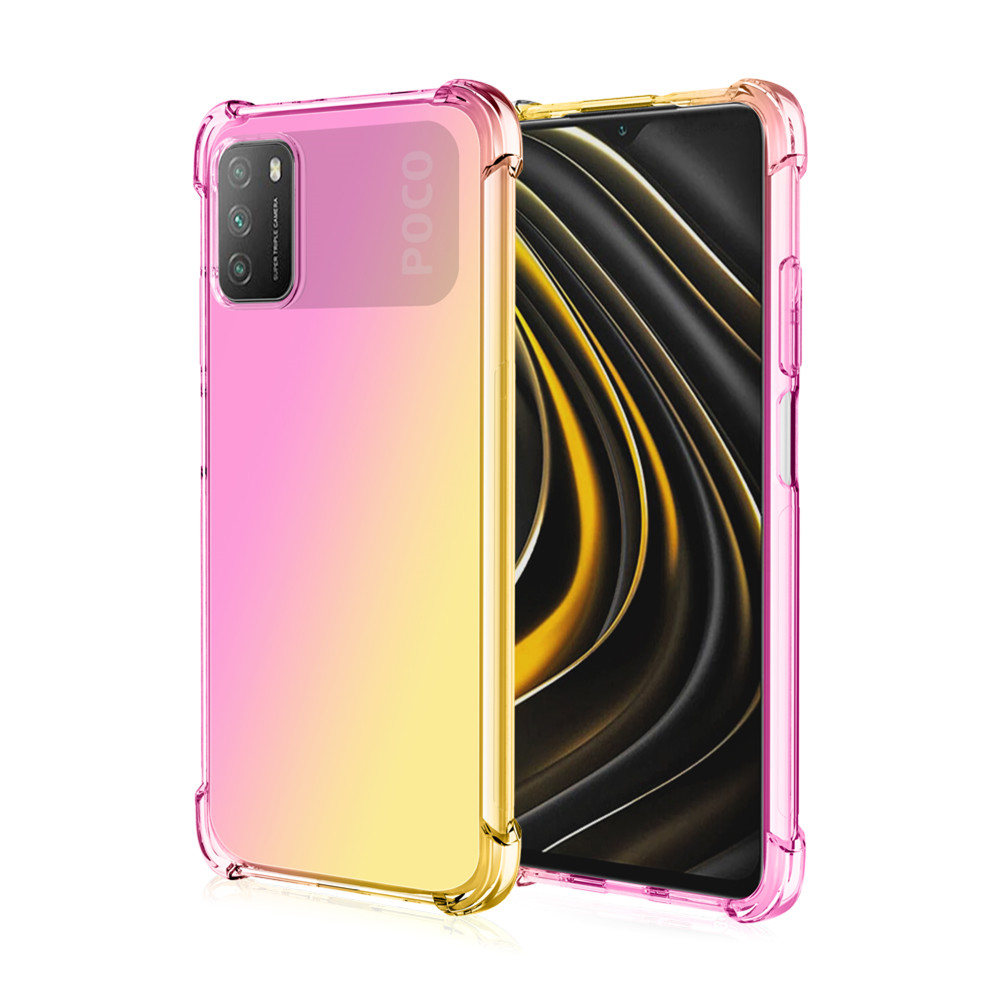 Bakeey-for-POCO-M3-Case-Gradient-Color-with-Four-Corner-Airbag-Shockproof-Translucent-Soft-TPU-Prote-1791597-11
