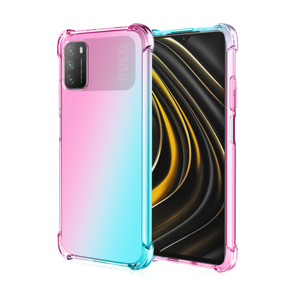 Bakeey-for-POCO-M3-Case-Gradient-Color-with-Four-Corner-Airbag-Shockproof-Translucent-Soft-TPU-Prote-1791597-12