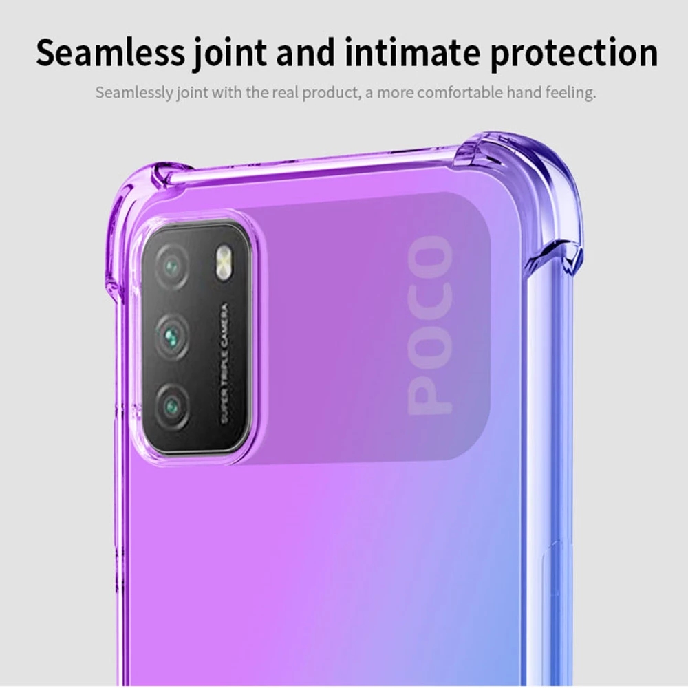 Bakeey-for-POCO-M3-Case-Gradient-Color-with-Four-Corner-Airbag-Shockproof-Translucent-Soft-TPU-Prote-1791597-3