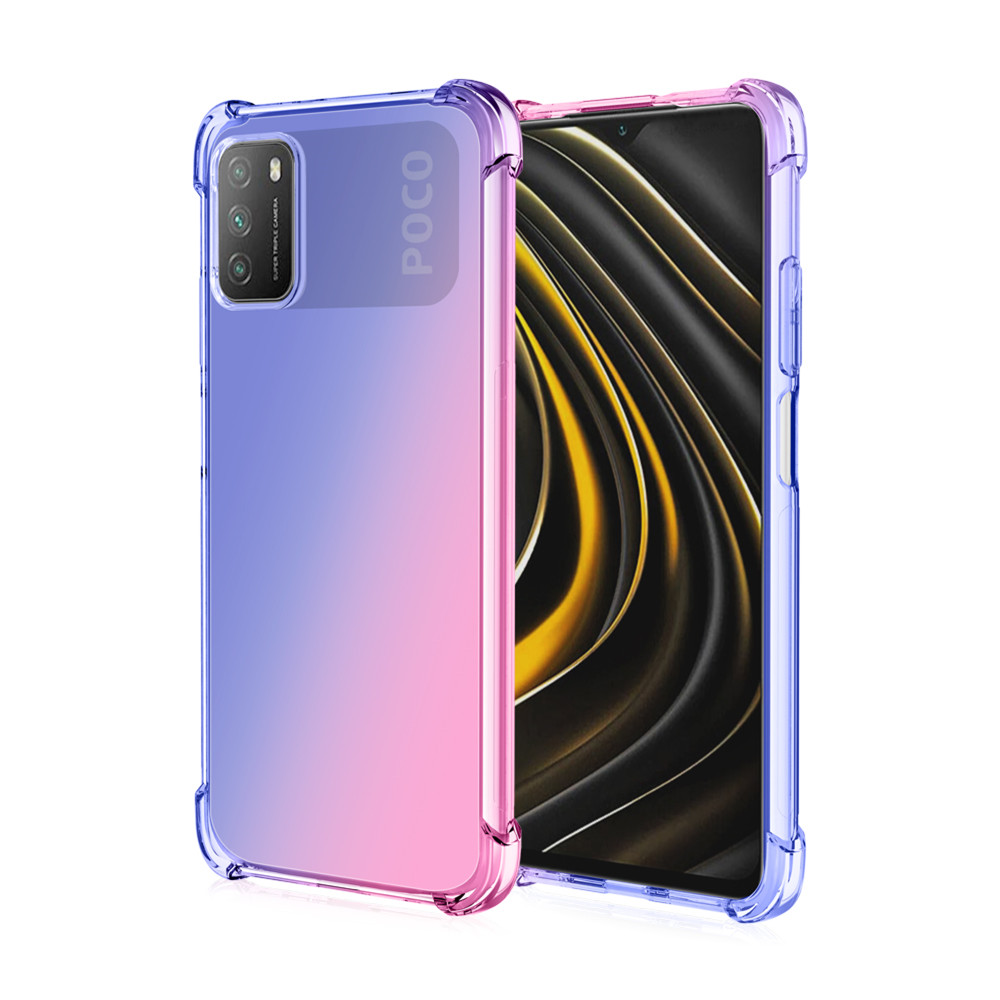 Bakeey-for-POCO-M3-Case-Gradient-Color-with-Four-Corner-Airbag-Shockproof-Translucent-Soft-TPU-Prote-1791597-9