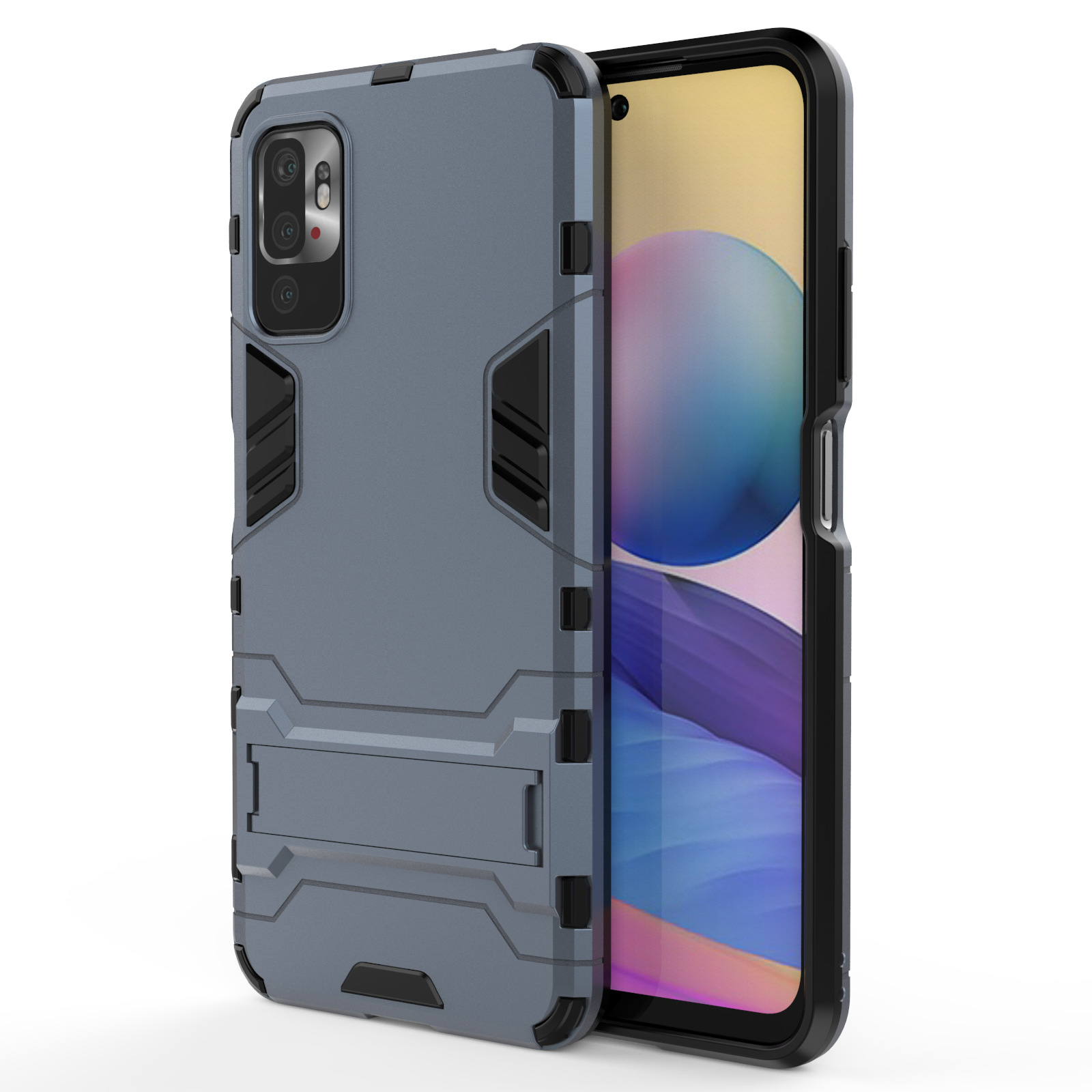 Bakeey-for-POCO-M3-Pro-5G-NFC-Global-Version-Xiaomi-Redmi-Note-10-5G-Case-Armor-with-Bracket-Shockpr-1858298-2