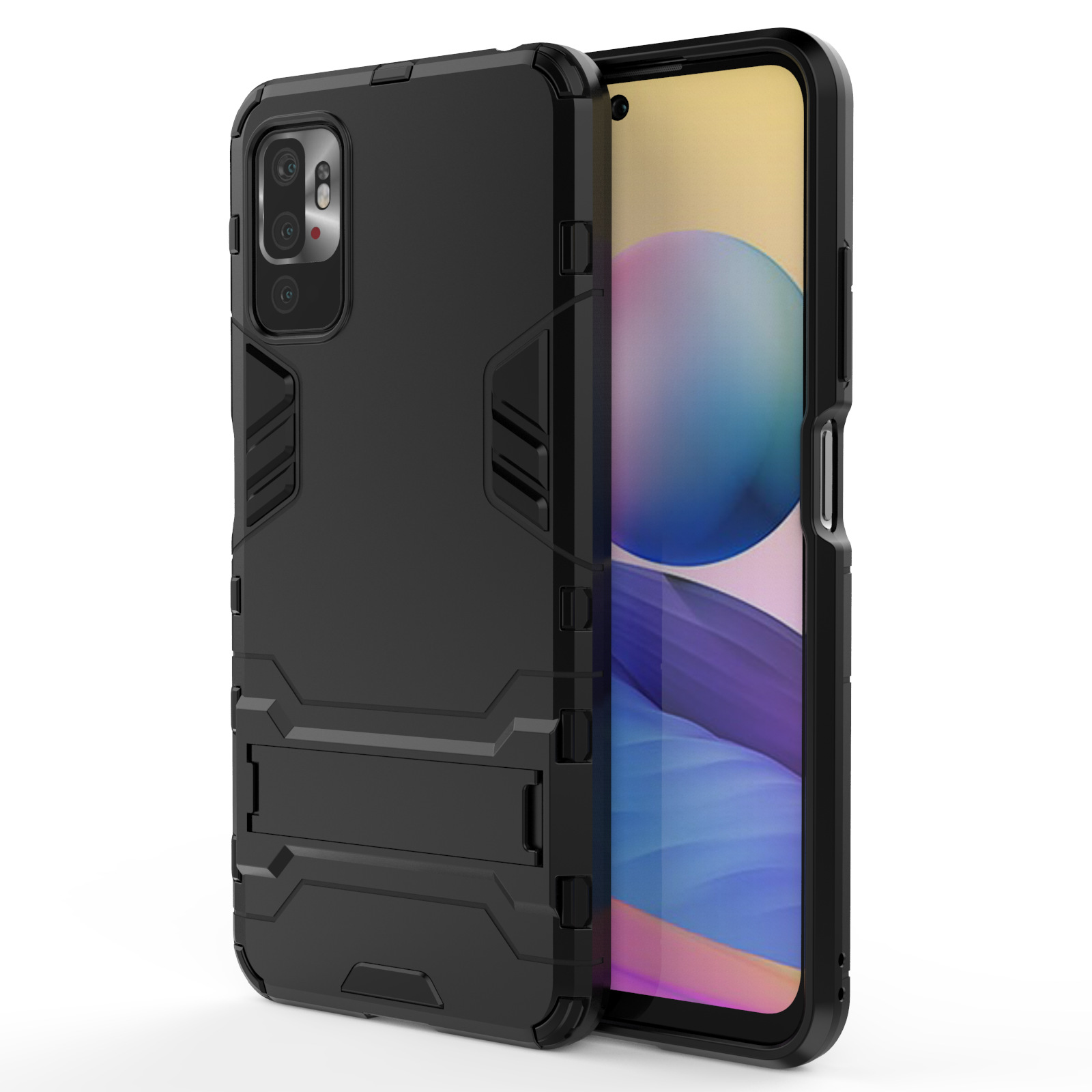 Bakeey-for-POCO-M3-Pro-5G-NFC-Global-Version-Xiaomi-Redmi-Note-10-5G-Case-Armor-with-Bracket-Shockpr-1858298-4