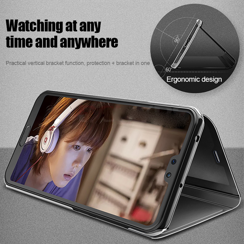 Bakeey-for-POCO-M3-Pro-5G-NFC-Global-Version-Xiaomi-Redmi-Note-10-5G-Case-Foldable-Flip-Plating-Mirr-1856589-8