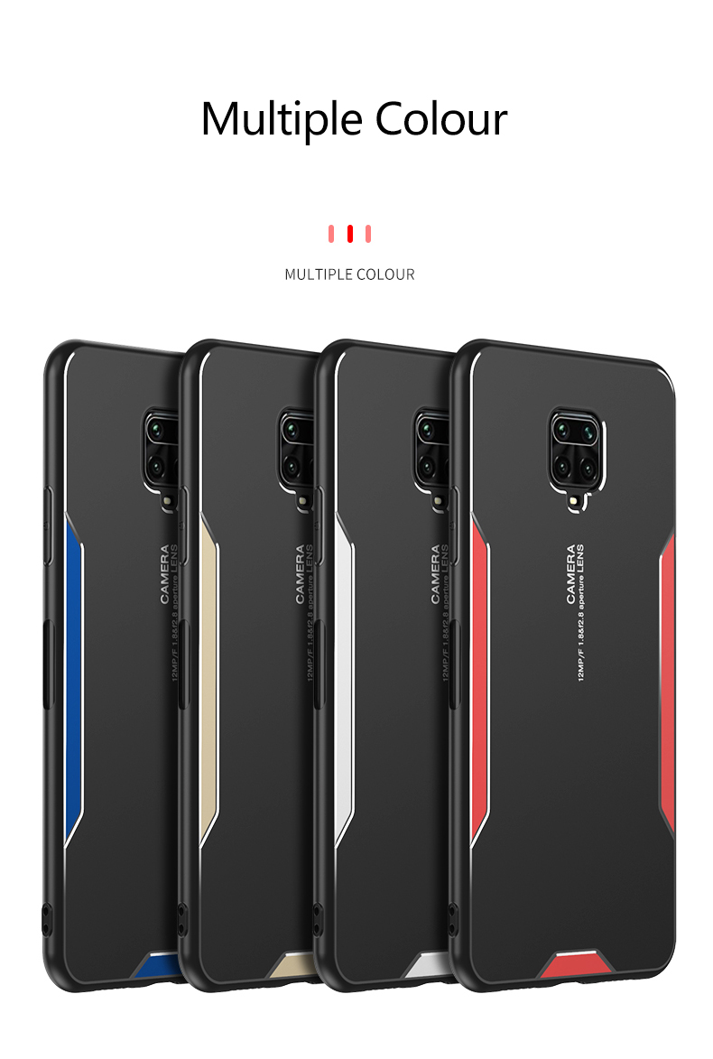 Bakeey-for-POCO-X3-NFC-Case-Matte-Metal--TPU-Edge-Shockproof-Anti-Fingerprint-Protective-Case-Non-or-1815370-12