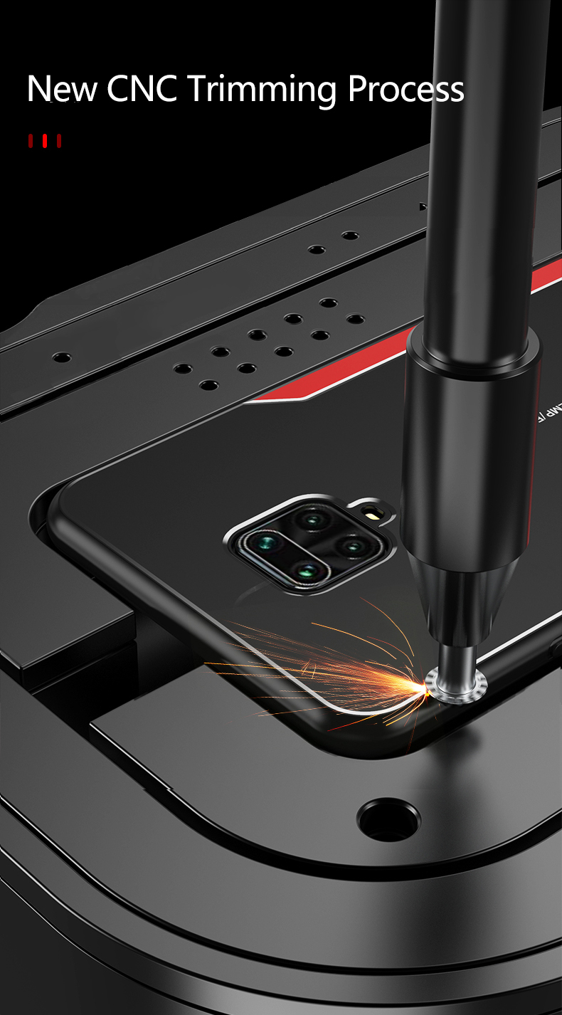 Bakeey-for-POCO-X3-NFC-Case-Matte-Metal--TPU-Edge-Shockproof-Anti-Fingerprint-Protective-Case-Non-or-1815370-4