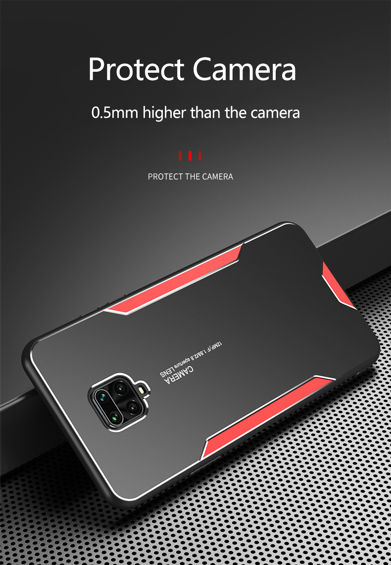 Bakeey-for-POCO-X3-NFC-Case-Matte-Metal--TPU-Edge-Shockproof-Anti-Fingerprint-Protective-Case-Non-or-1815370-5