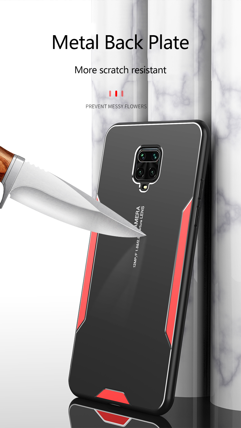 Bakeey-for-POCO-X3-NFC-Case-Matte-Metal--TPU-Edge-Shockproof-Anti-Fingerprint-Protective-Case-Non-or-1815370-6