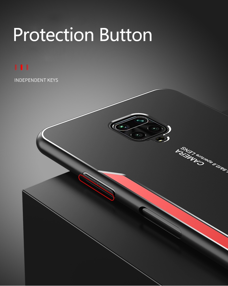 Bakeey-for-POCO-X3-NFC-Case-Matte-Metal--TPU-Edge-Shockproof-Anti-Fingerprint-Protective-Case-Non-or-1815370-8