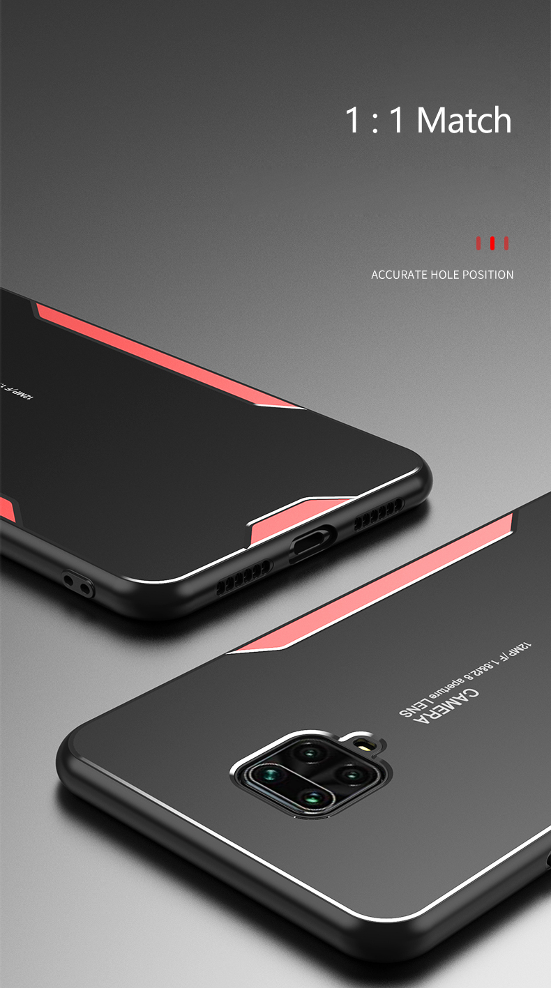 Bakeey-for-POCO-X3-NFC-Case-Matte-Metal--TPU-Edge-Shockproof-Anti-Fingerprint-Protective-Case-Non-or-1815370-10