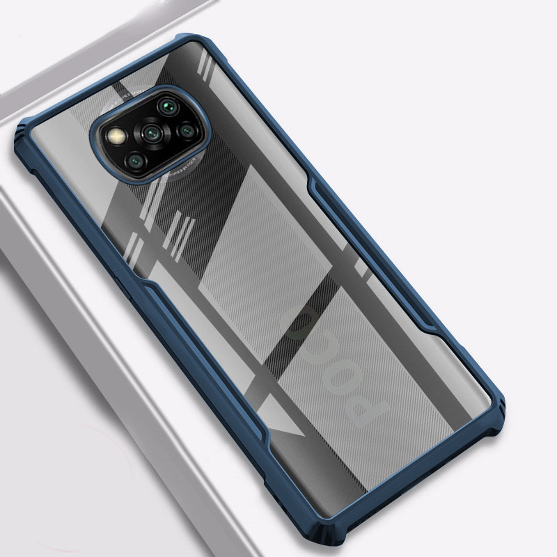 Bakeey-for-POCO-X3-NFC-Case-with-Bumpers-Shockproof-Anti-Fingerprint-Transparent-Acrylic-Protective--1785956-8