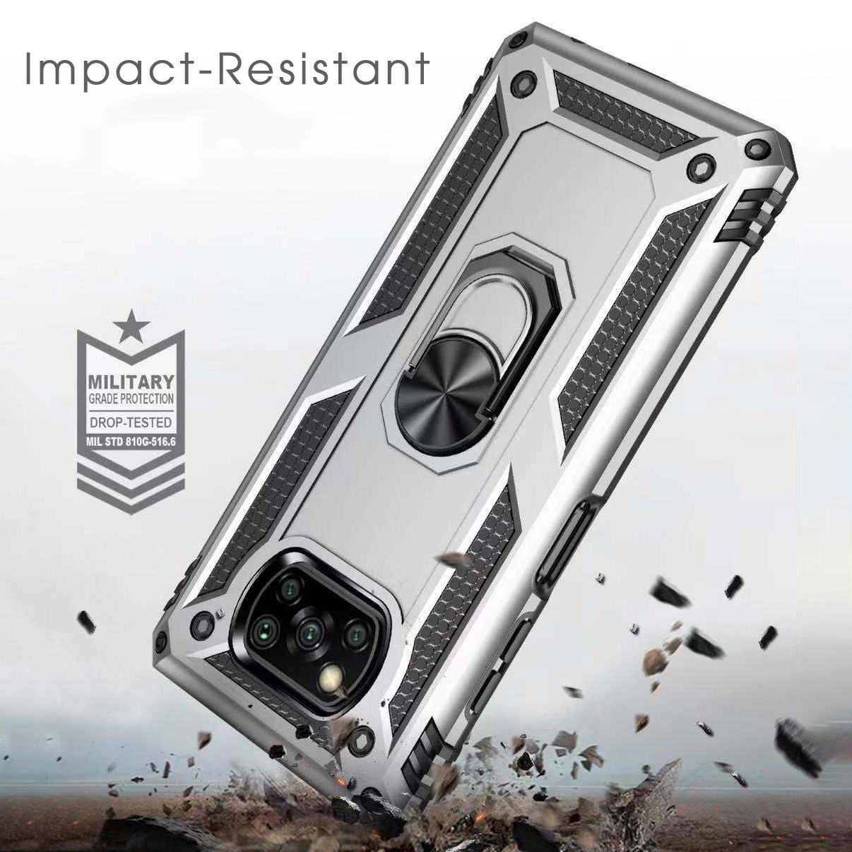 Bakeey-for-POCO-X3-PRO---POCO-X3-NFC-Case--Armor-Bumpers-Shockproof-Magnetic-with-360-Rotation-Finge-1793456-3