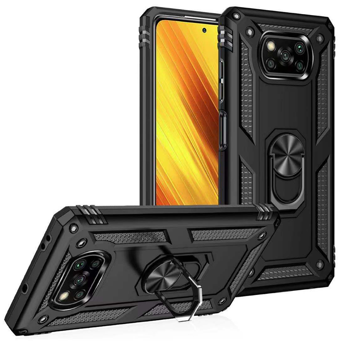 Bakeey-for-POCO-X3-PRO---POCO-X3-NFC-Case--Armor-Bumpers-Shockproof-Magnetic-with-360-Rotation-Finge-1793456-8