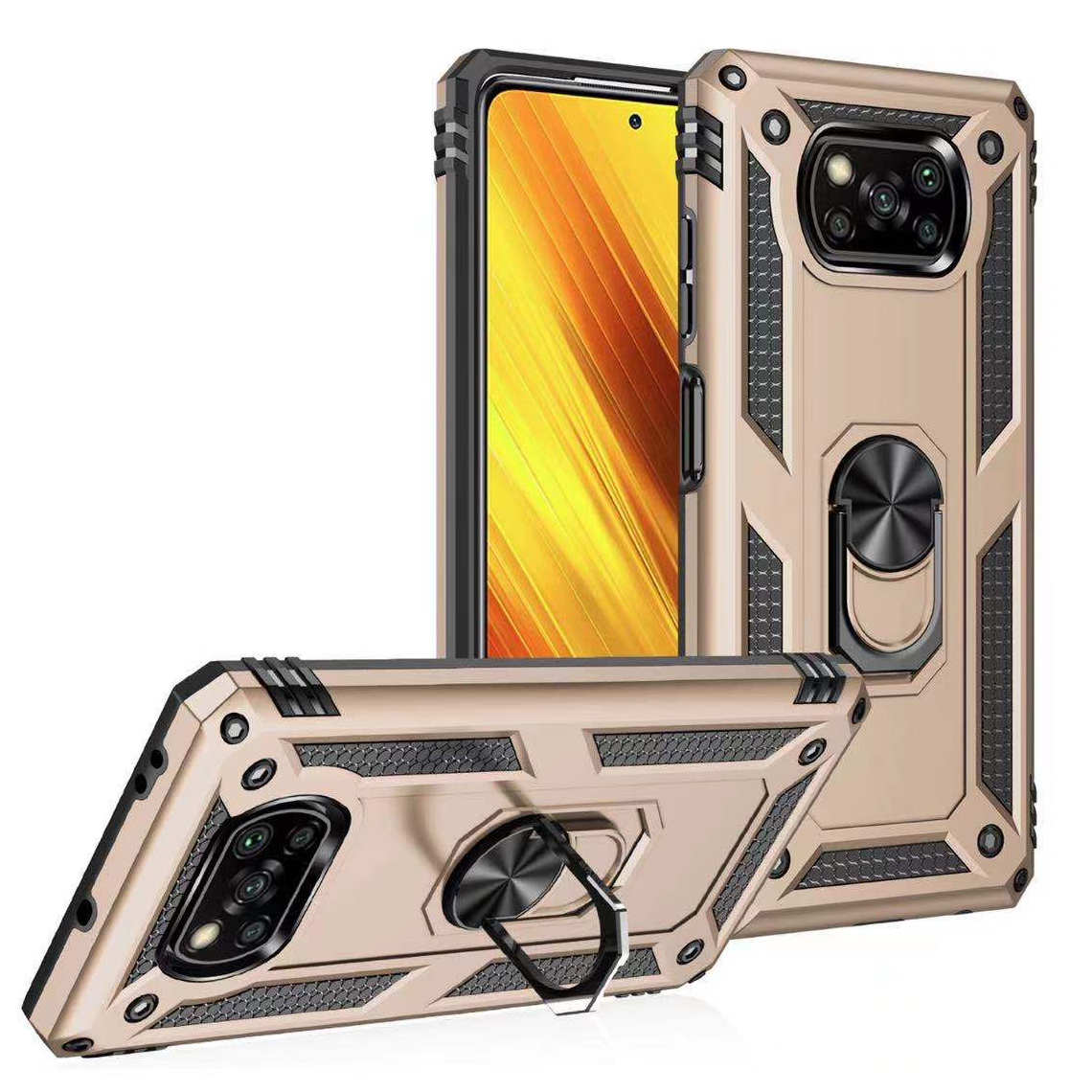 Bakeey-for-POCO-X3-PRO---POCO-X3-NFC-Case--Armor-Bumpers-Shockproof-Magnetic-with-360-Rotation-Finge-1793456-10