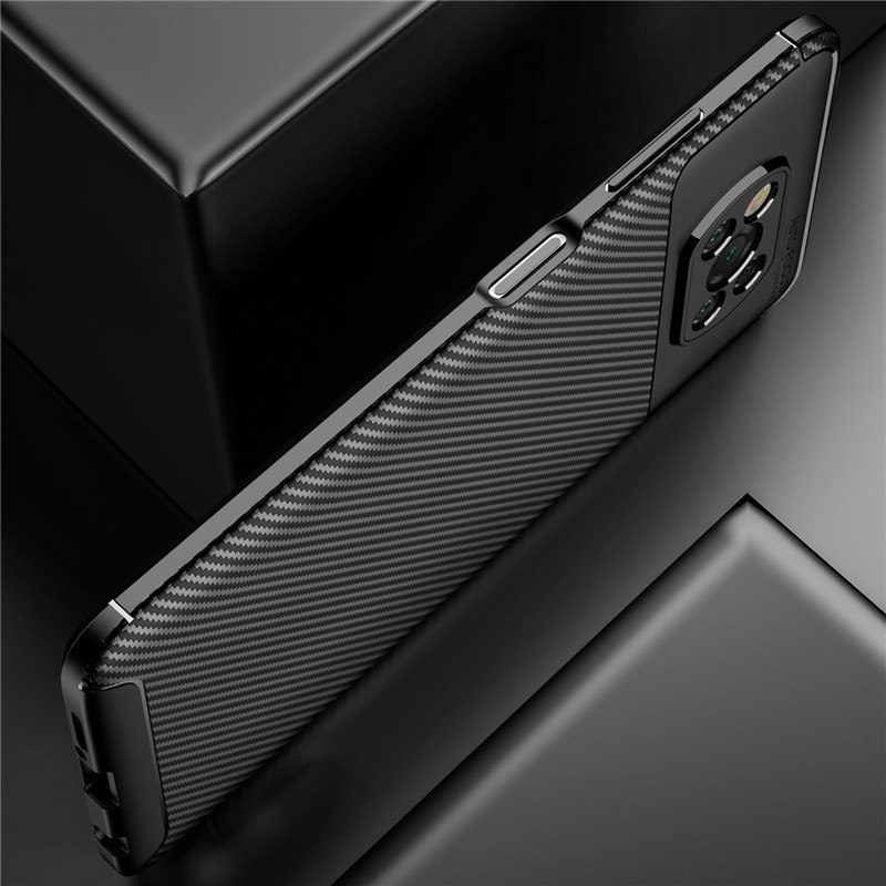 Bakeey-for-POCO-X3-PRO---POCO-X3-NFC-Case-Luxury-Carbon-Fiber-Pattern-with-Lens-Protector-Shockproof-1750300-7