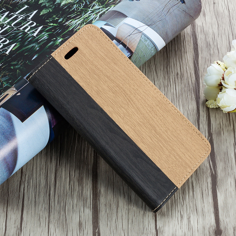 Bakeey-for-POCO-X3-PRO---POCO-X3-NFC-Case-Wooden-Texture-Flip-with-Card-Slot-Stand-PU-Leather-Full-B-1749726-8