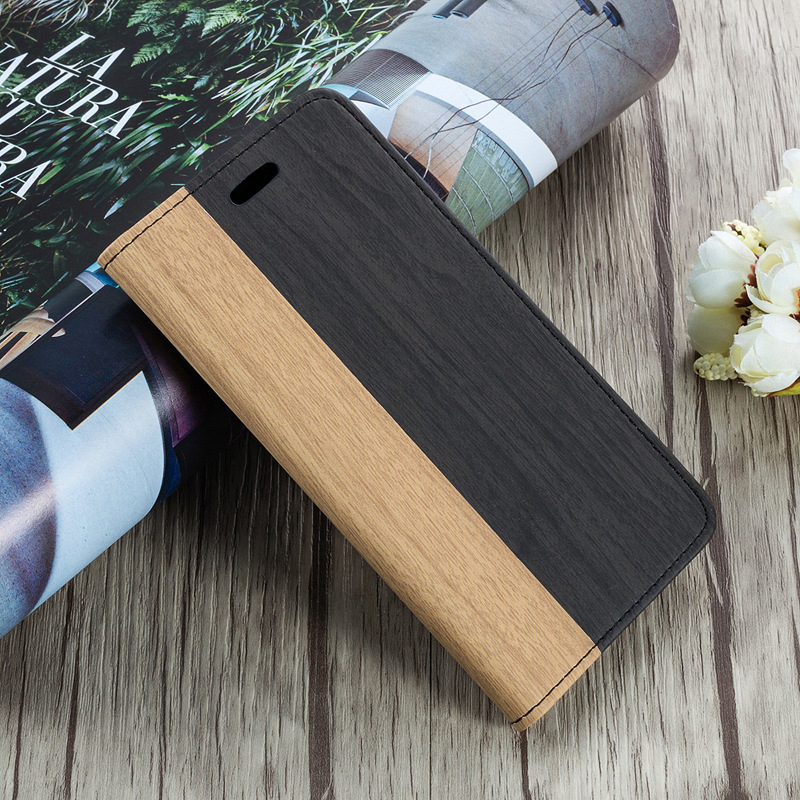 Bakeey-for-POCO-X3-PRO---POCO-X3-NFC-Case-Wooden-Texture-Flip-with-Card-Slot-Stand-PU-Leather-Full-B-1749726-10
