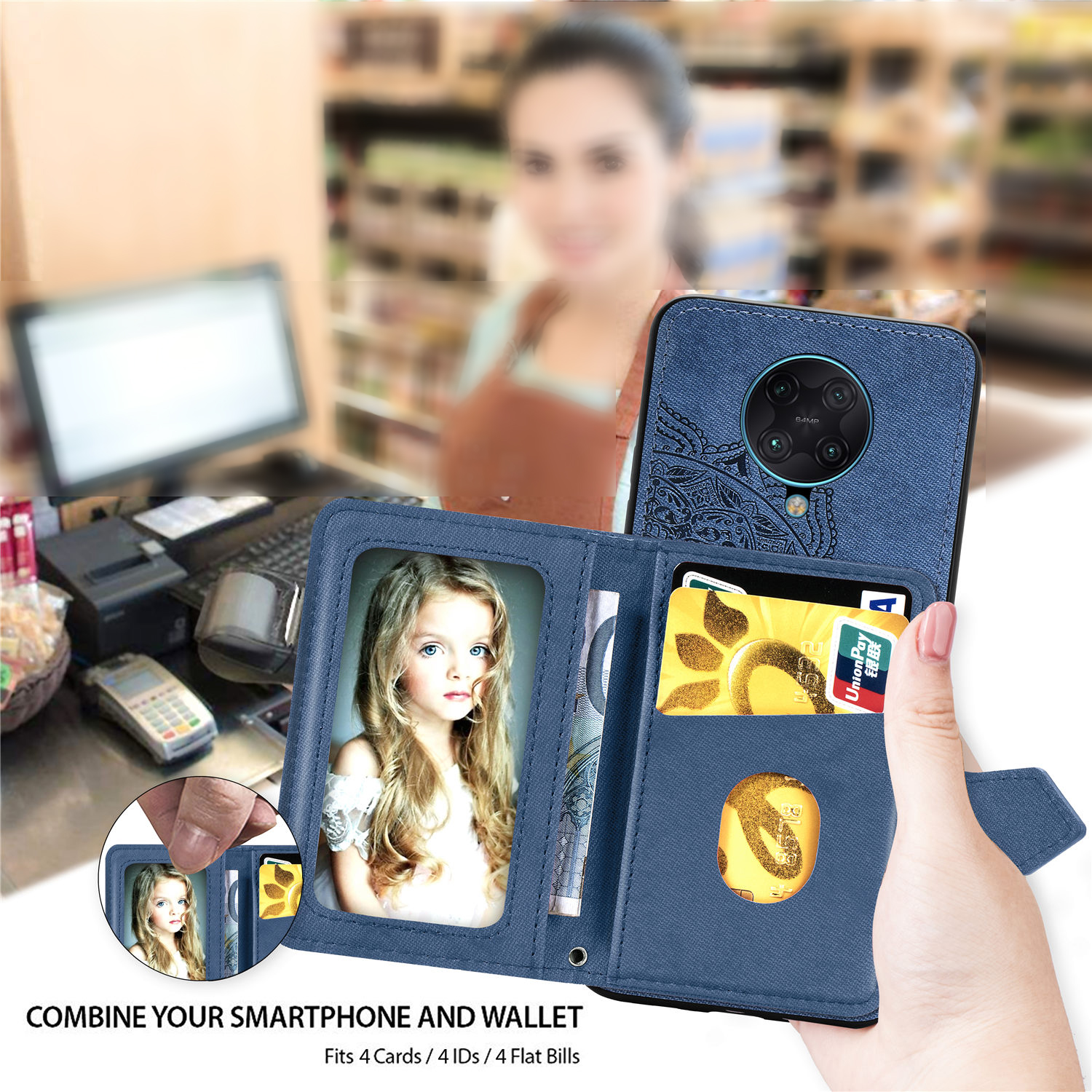 Bakeey-for-Poco-F2-Pro-Case-Magnetic-PU--TPU-with-Phone-Wallet-Card-Slot-Photo-Frame-Shockproof-Back-1682159-3
