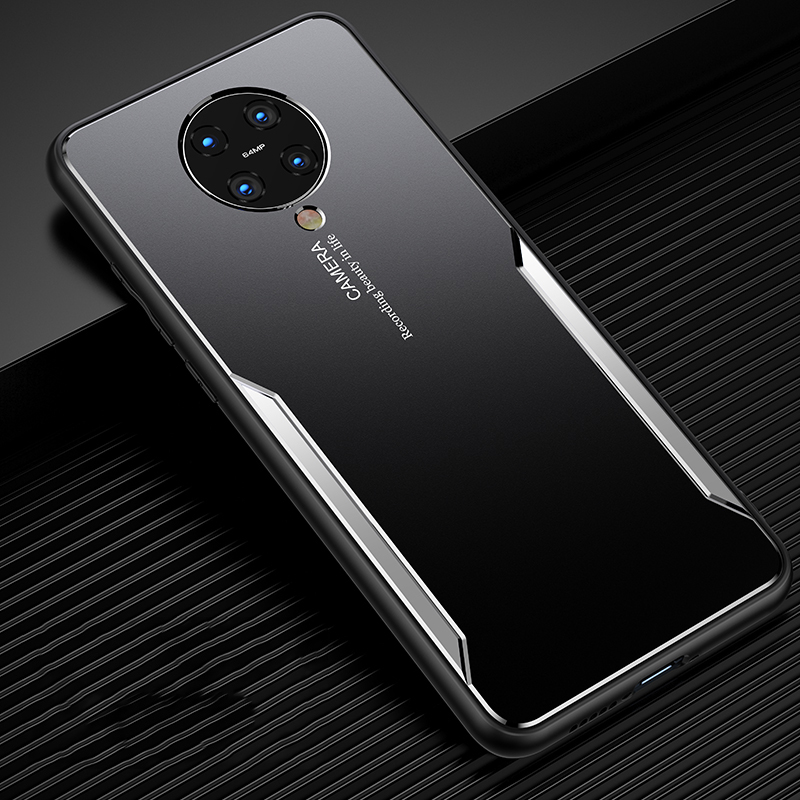 Bakeey-for-Poco-F2-Pro-Case-Matte-Metal--TPU-Edge-Shockproof-Anti-fingerprint-Protective-Case-Back-C-1695731-11