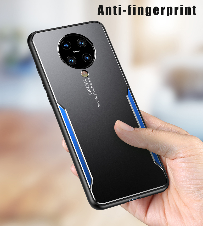 Bakeey-for-Poco-F2-Pro-Case-Matte-Metal--TPU-Edge-Shockproof-Anti-fingerprint-Protective-Case-Back-C-1695731-3