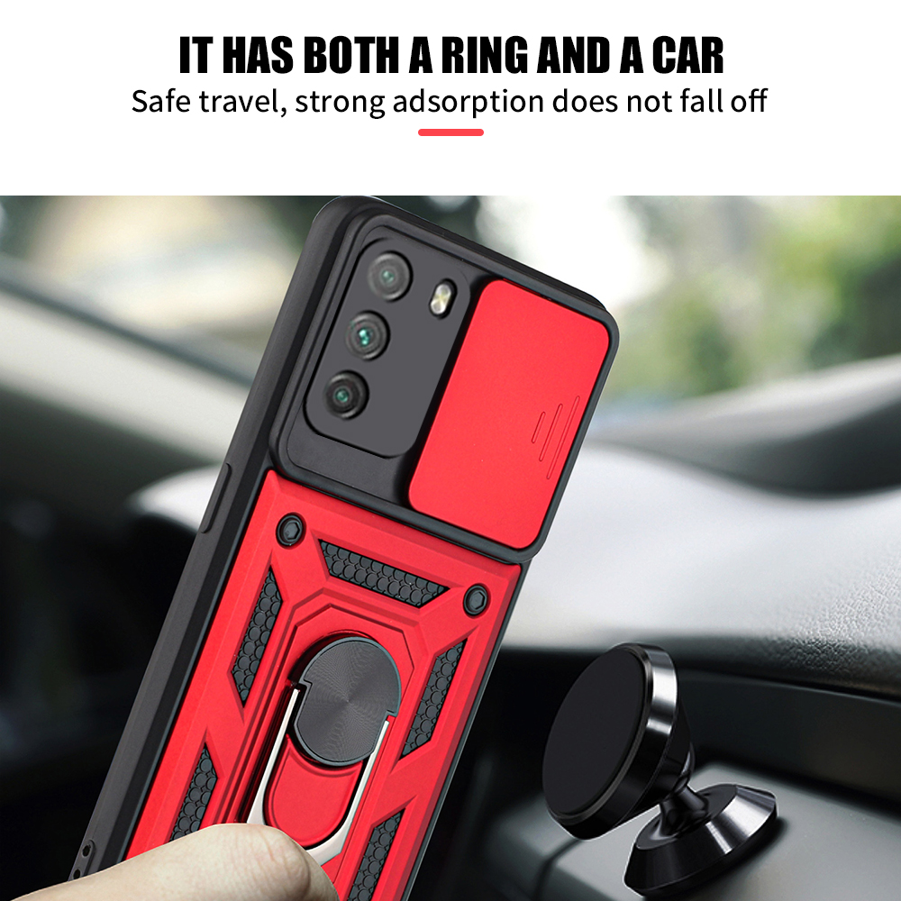Bakeey-for-Poco-F3-Xiaomi-Redmi-K40-Case-Armor-Bumpers-Shockproof-Magnetic-with-360-Rotation-Finger--1878821-5