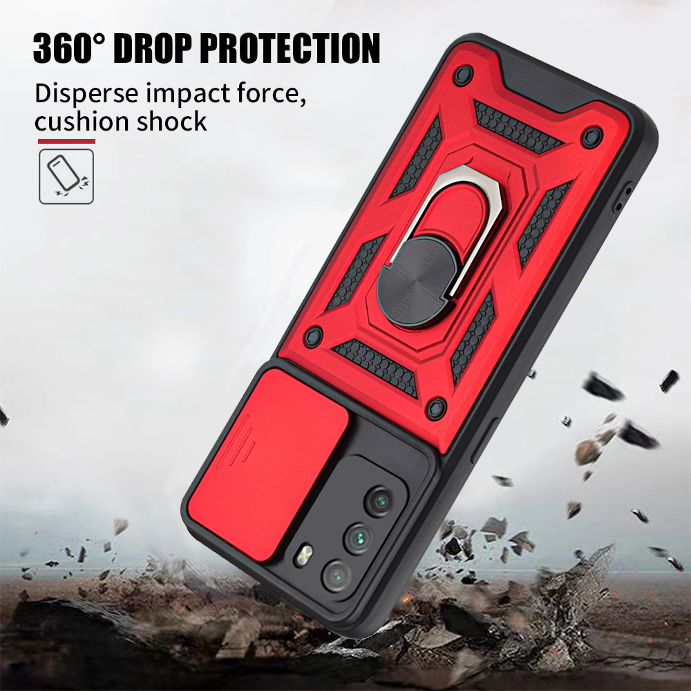 Bakeey-for-Poco-F3-Xiaomi-Redmi-K40-Case-Armor-Bumpers-Shockproof-Magnetic-with-360-Rotation-Finger--1878821-6
