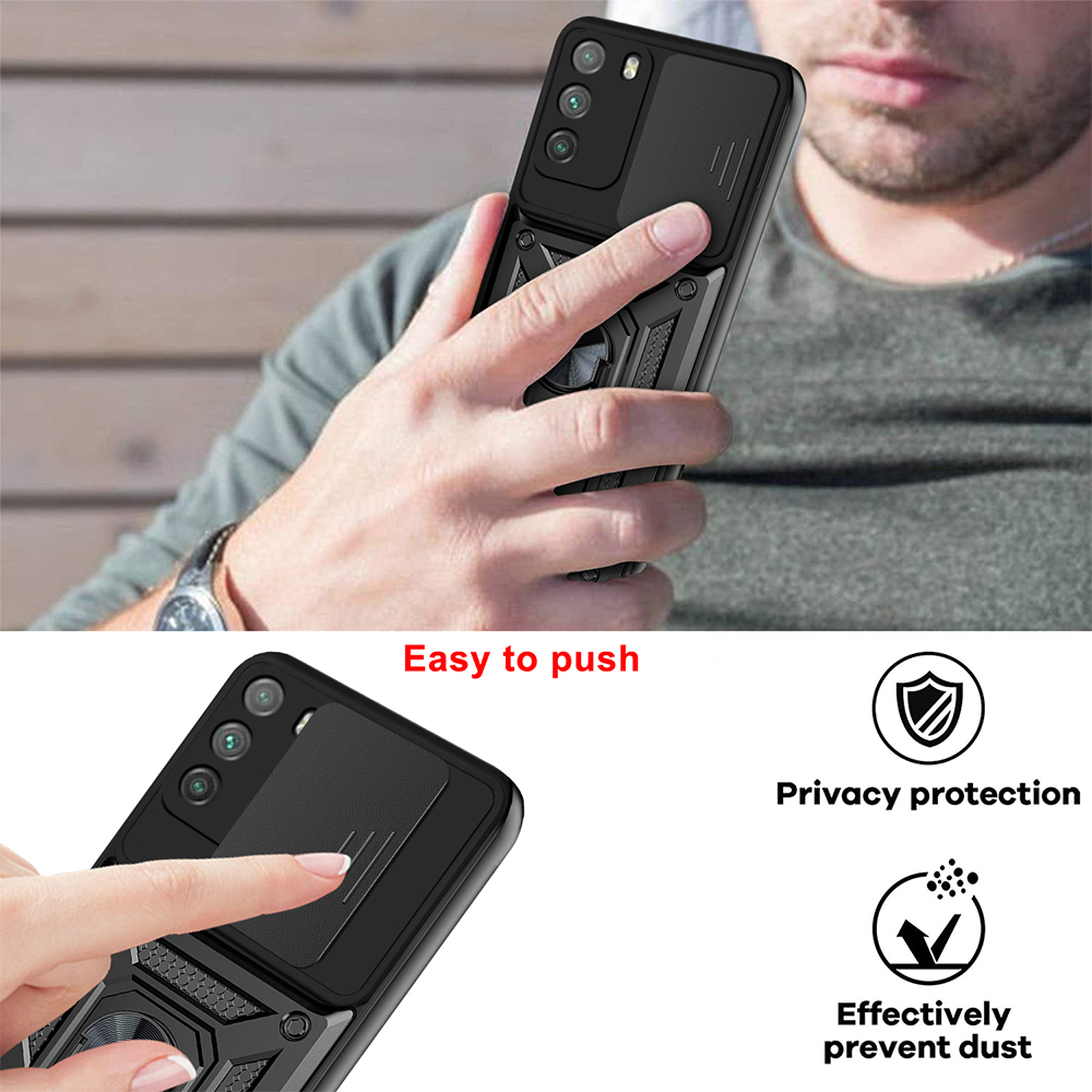 Bakeey-for-Poco-F3-Xiaomi-Redmi-K40-Case-Armor-Bumpers-Shockproof-Magnetic-with-360-Rotation-Finger--1878821-8