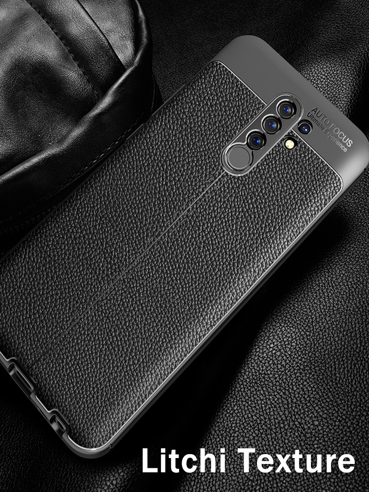 Bakeey-for-Redmi-9-Case-Business-Litchi-Texture-Shockproof-PU-Leather-with-Lens-Protector-Protective-1707279-2