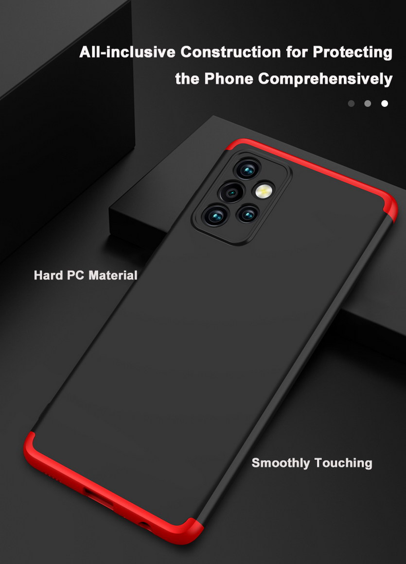 Bakeey-for-Samsung-Galaxy-A52-Case-3-in-1-Detachable-Double-Dip-with-Lens-Protect-Frosted-Anti-Finge-1836300-2