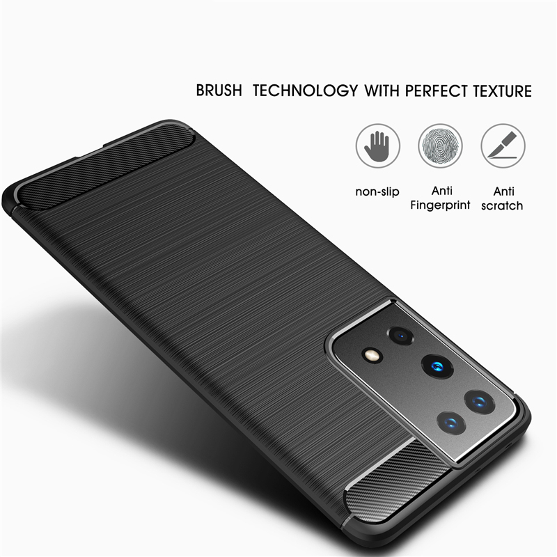 Bakeey-for-Samsung-Galaxy-S21--Galaxy-S21--Galaxy-S21-Ultra-Case-Carbon-Fiber-Texture-with-Lens-Prot-1820464-2