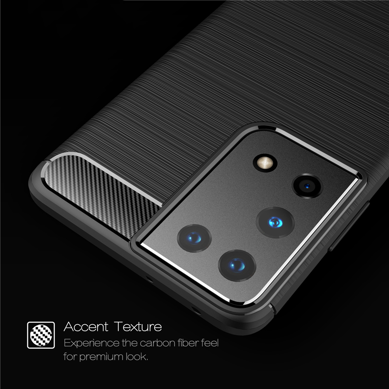Bakeey-for-Samsung-Galaxy-S21--Galaxy-S21--Galaxy-S21-Ultra-Case-Carbon-Fiber-Texture-with-Lens-Prot-1820464-5